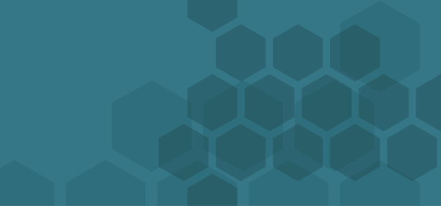 Subpage Header: Blue Hexagon